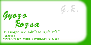 gyozo rozsa business card